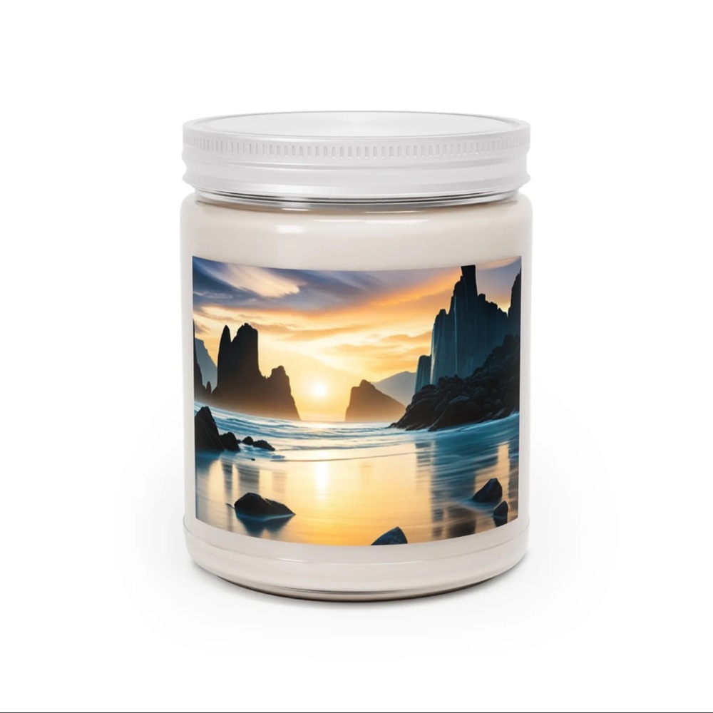 Scented candles (Relaxing oceanscape)